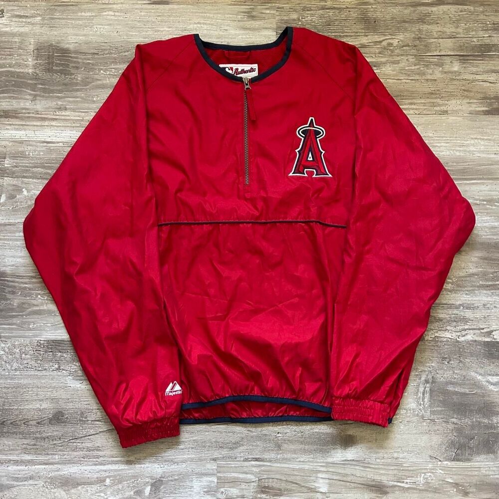 Authentic Vintage 90s/Y2K Majestic Authentic Collection MLB Athletic red Angels